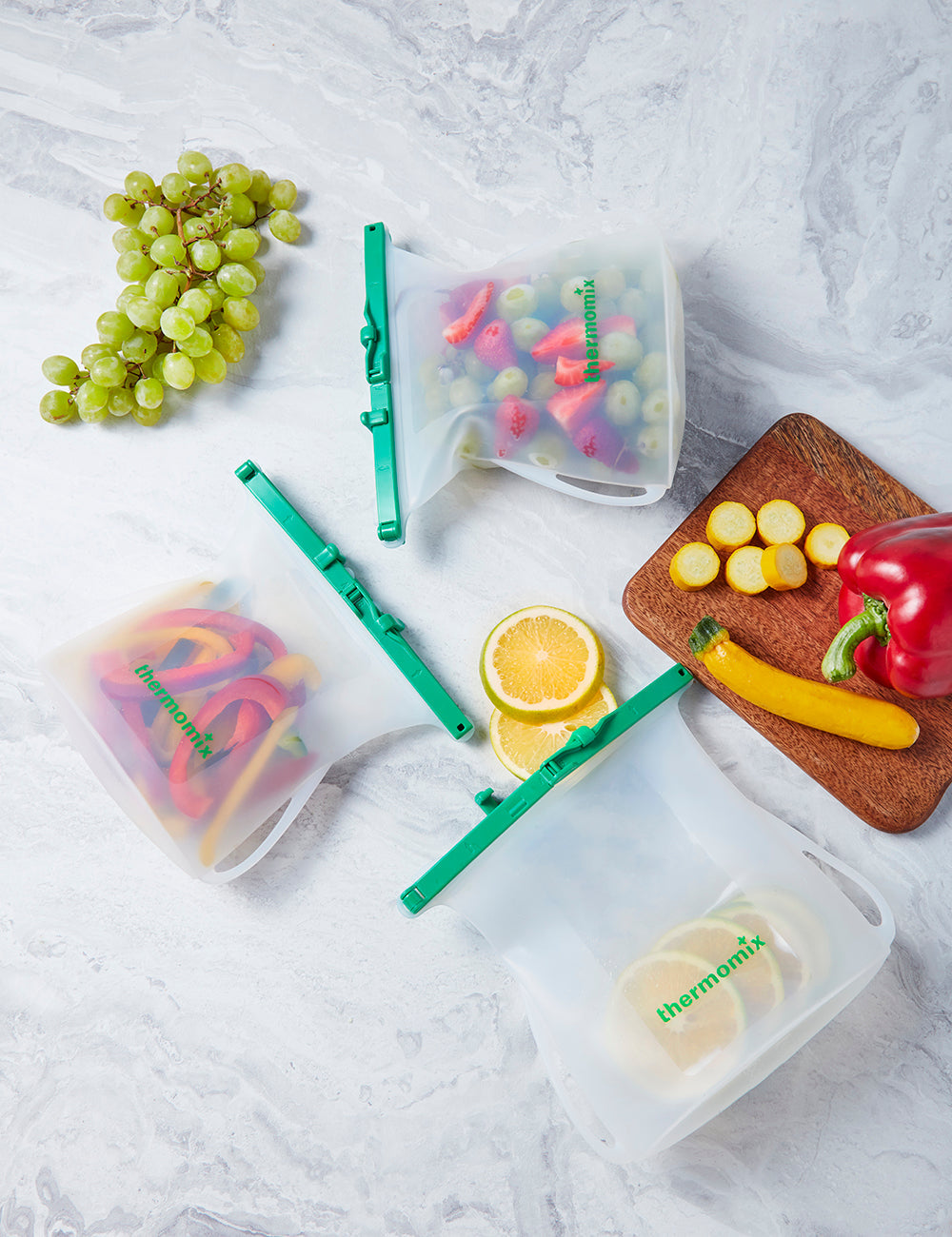 Wiederverwendbare Silikonbeutel (3er-Pack)